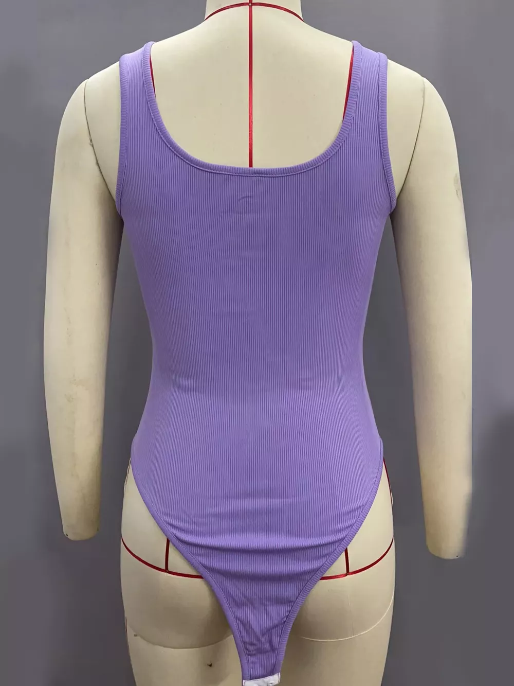 Full Size Ribbed Knit Sleeveless Scoop Neck Bodysuit Plus Size, image 31