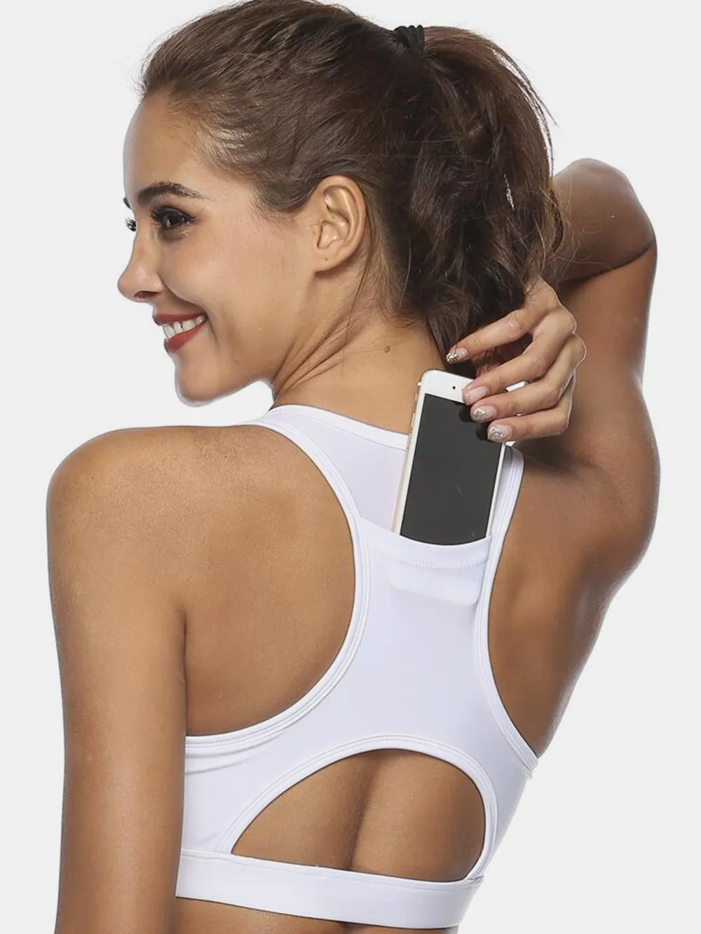 Cutout Scoop Neck Active Tank, image 4