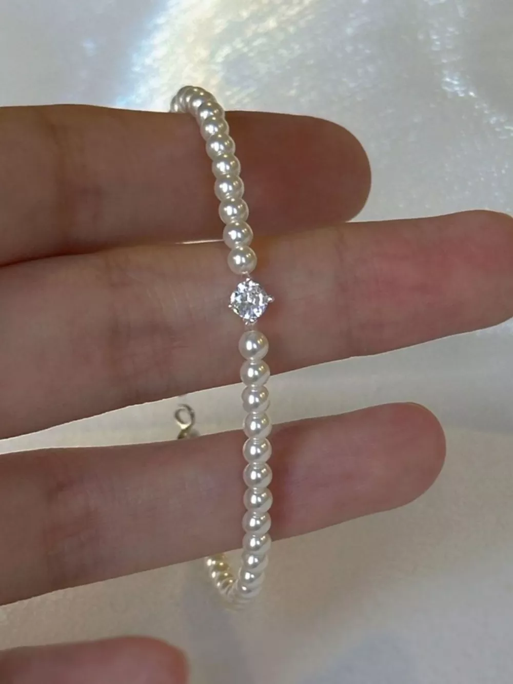 Adjustable Pearl Bracelet, image 7