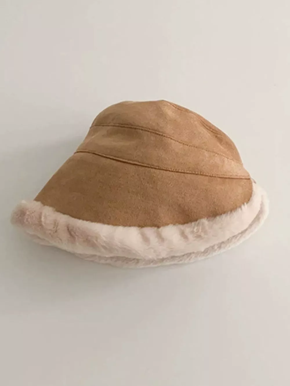 Children's Warm Plush Trim Bucket Hat, image 2