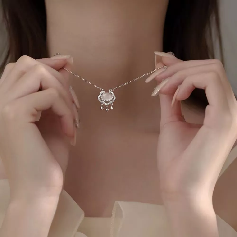 Auspicious Lock Pendant Necklace, image 4