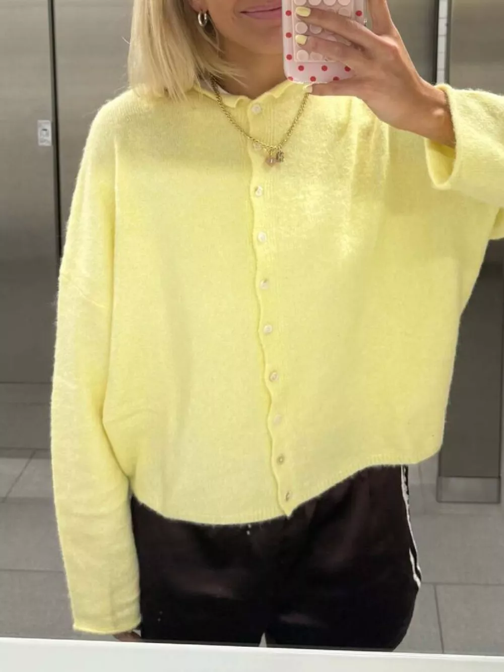 Button-Down Dropped Shoulder Cardigan, image 8