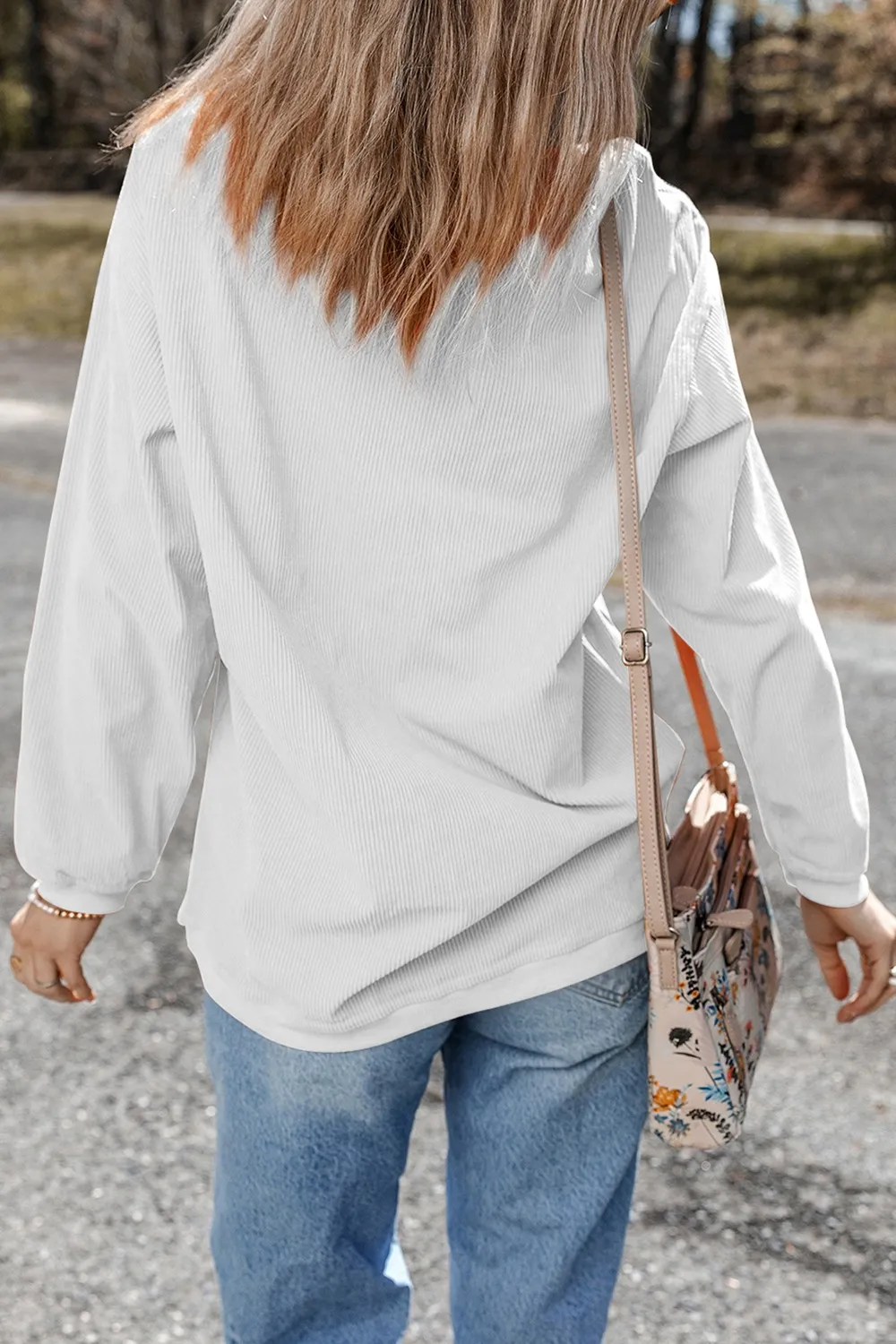 MAMA Bow Round Neck Long Sleeve Sweatshirt, image 2