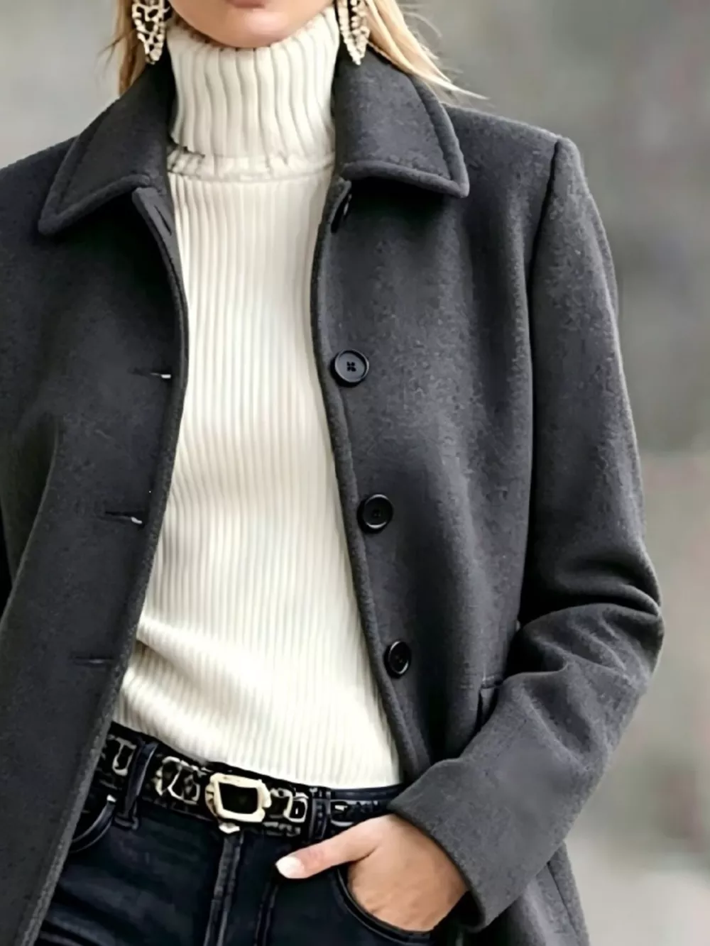 Button Up Longline Coat, image 10