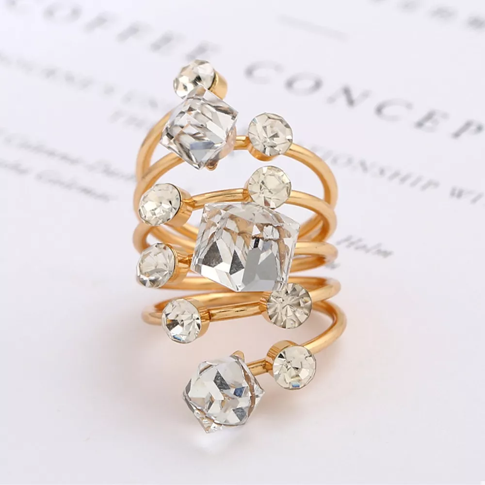 18K Gold-Plated Multi-Layered Ring, image 3