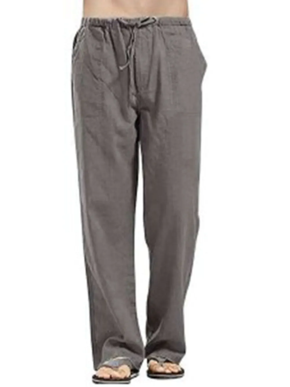 Men's Full Size Drawsting Straight Leg Pants Plus Size, image 13