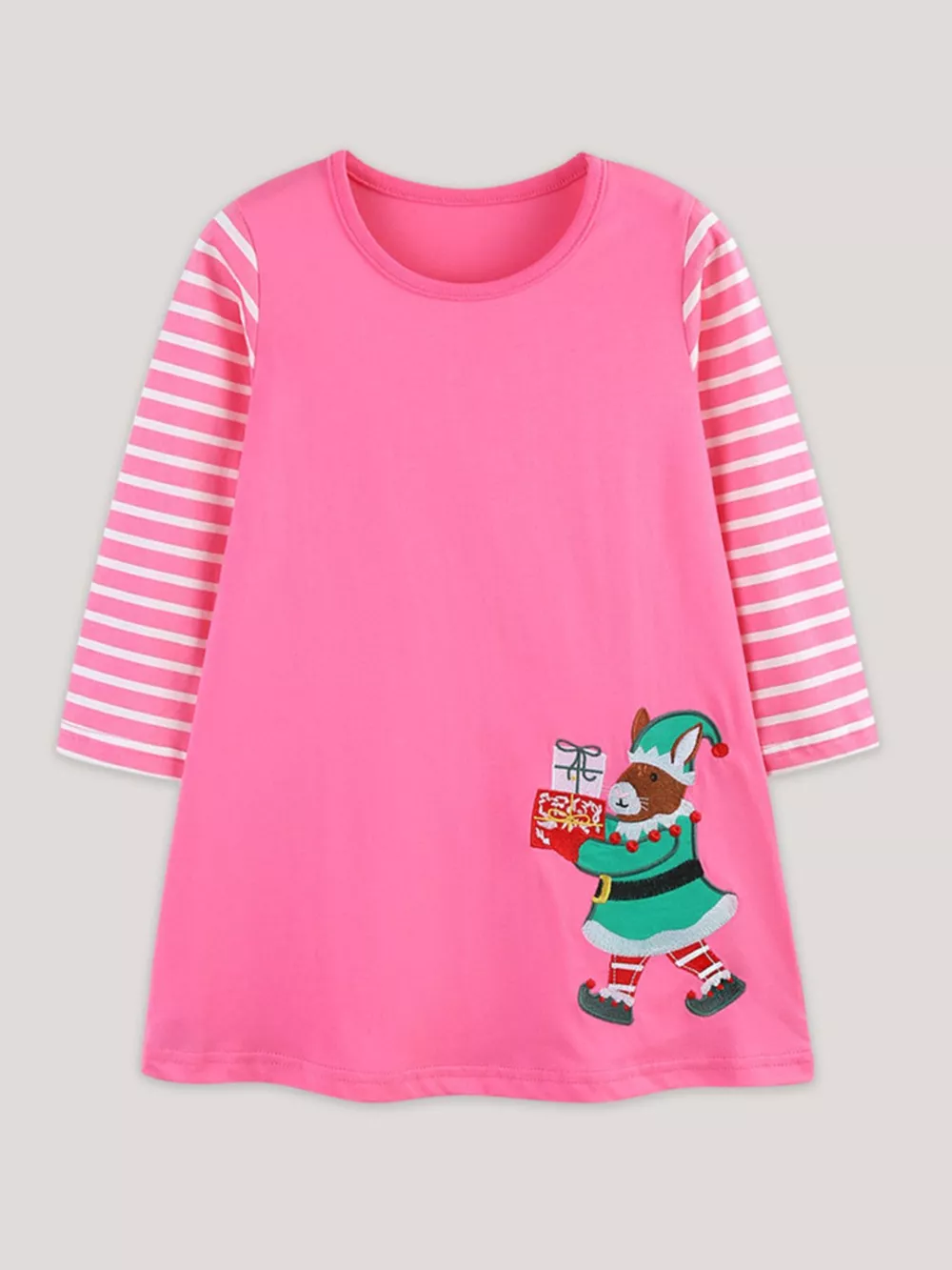 Children's Embroidered Long Sleeve Dress, image 2