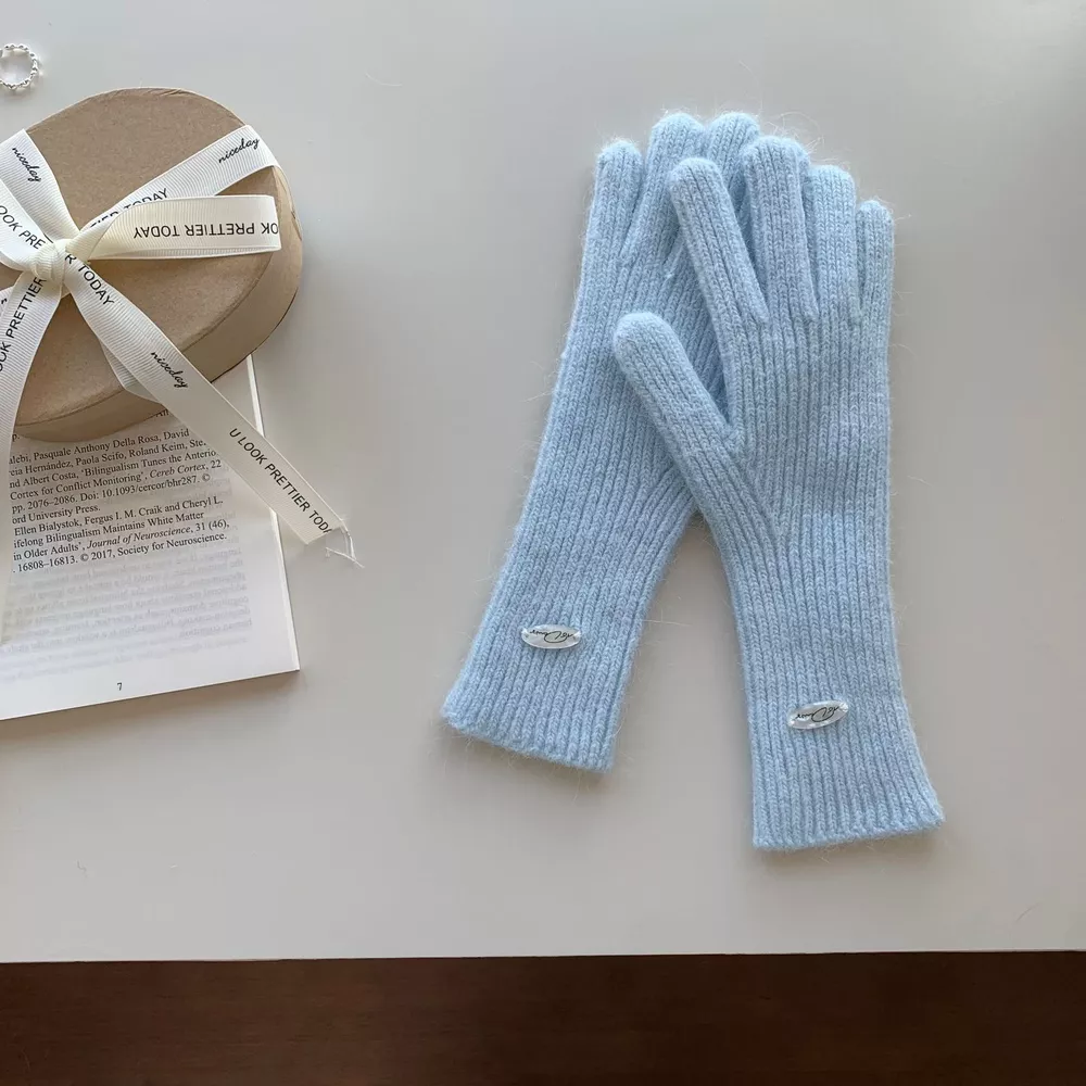 Ribbed Knit Touchscreen Gloves, image 4