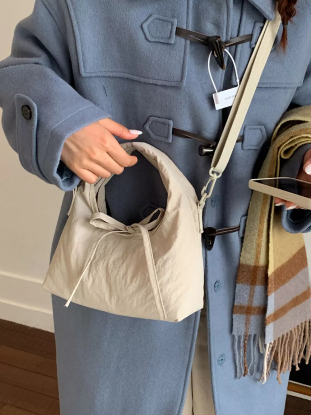 Casual Lightweight Solid Color Crossbody Bag, image 5