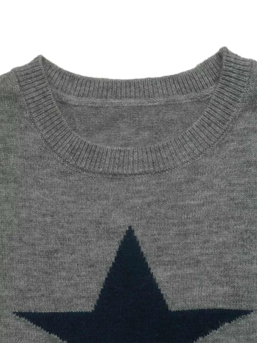 Star-Patterned Dropped Shoulder Sweater, image 7