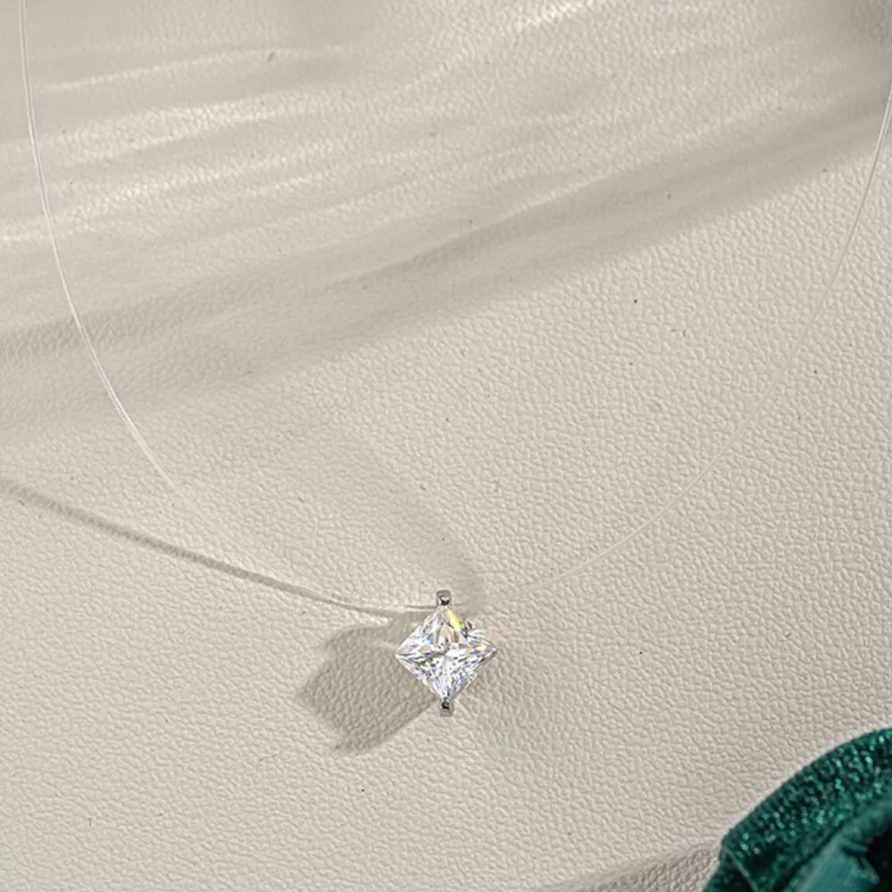1 Carat Moissanite 925 Sterling Silver Pendant Necklace, image 3