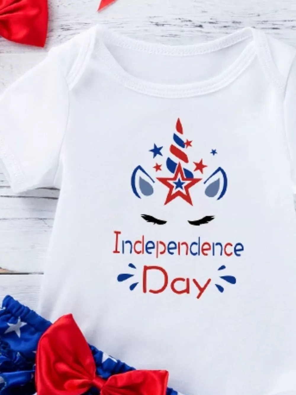 Children's Little Miss America Patriotic Outfit Set, image 23