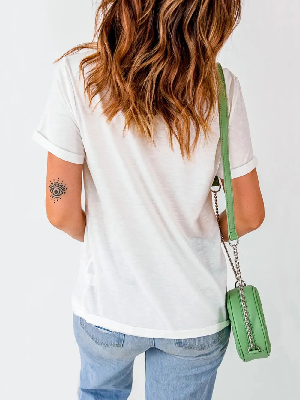 Round Neck Short Sleeve T-Shirt, image 2