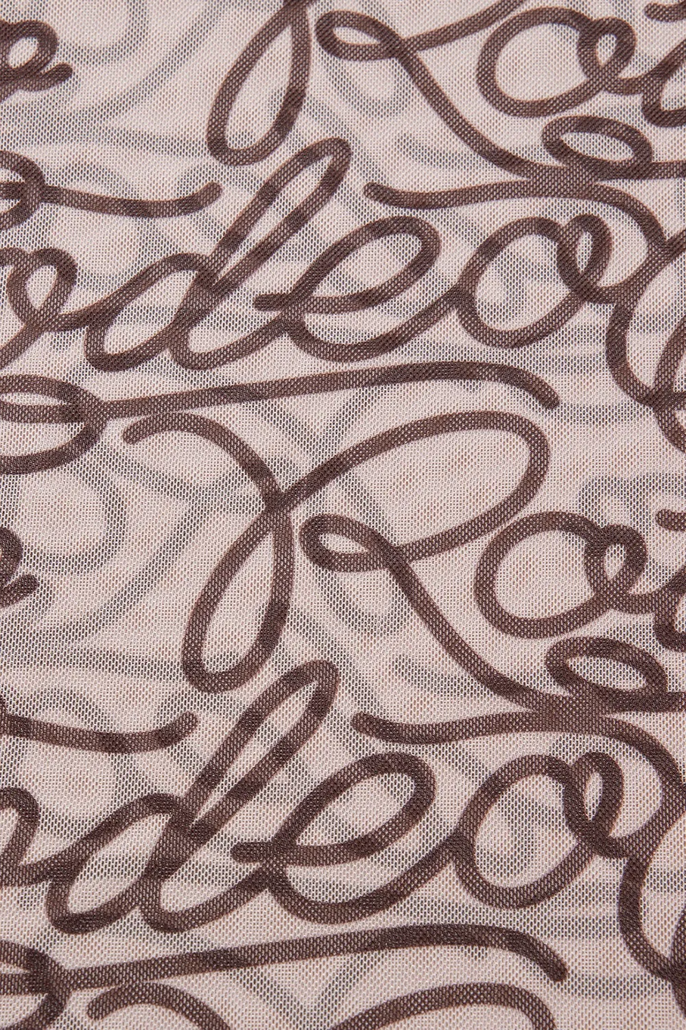 Printed Round Neck Short Sleeve Mesh T-Shirt, image 2