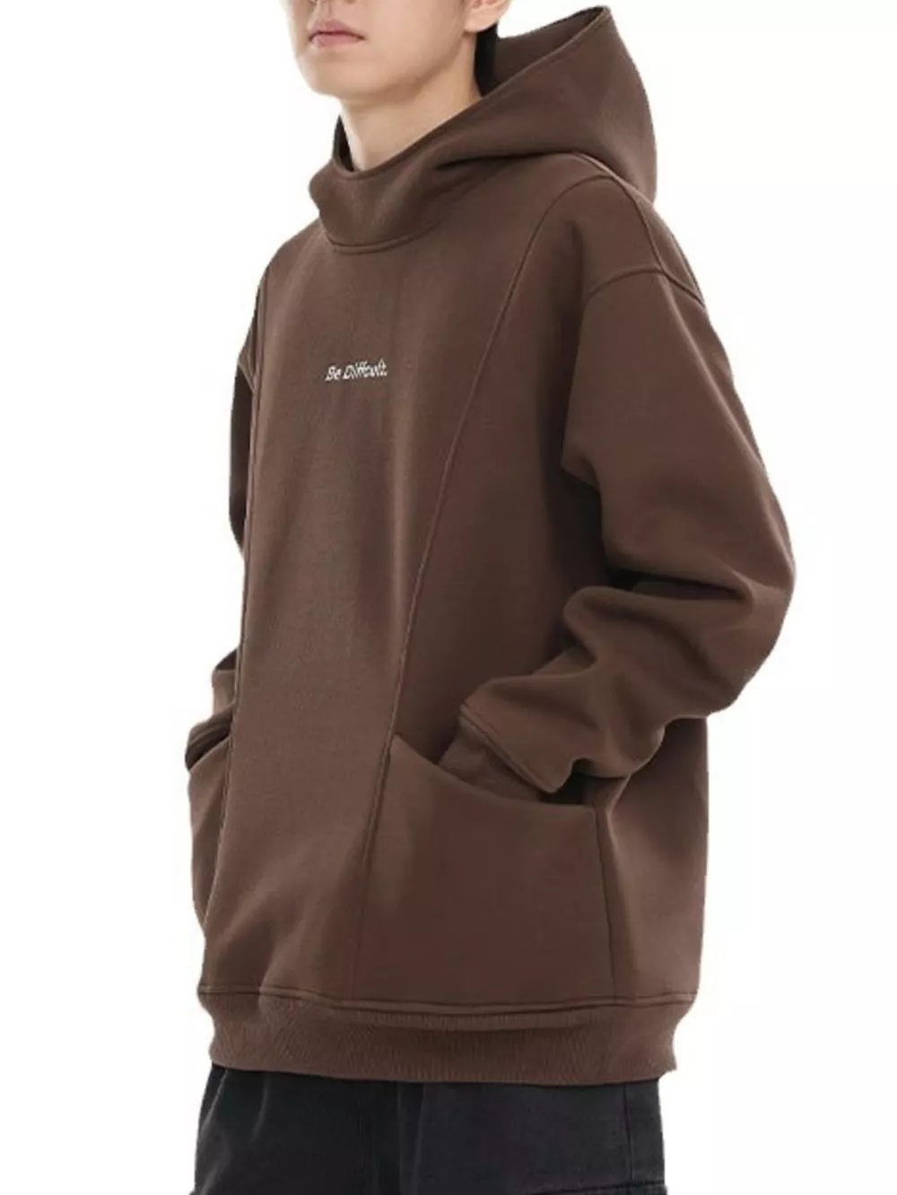 Men's Plus Size Letter Long Sleeve Hoodie, image 5