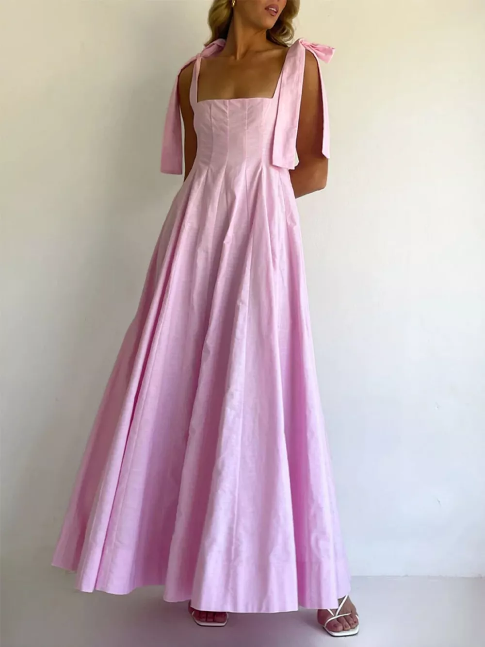 Gradient Tie Shoulder Maxi Dress, image 5