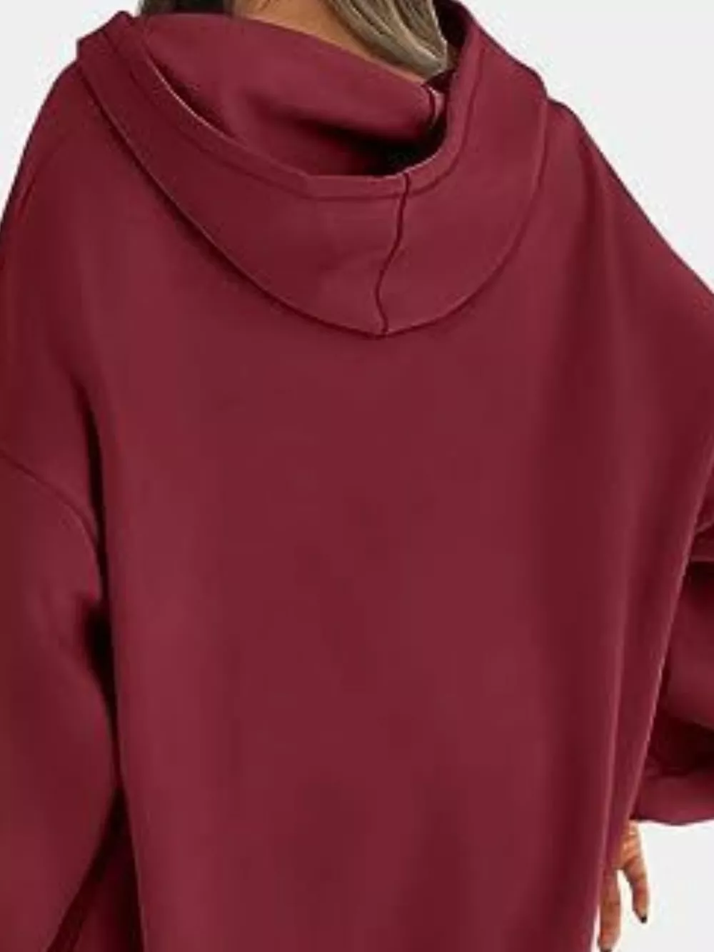 Drop Shoulder Long Sleeve Hoodie, image 33