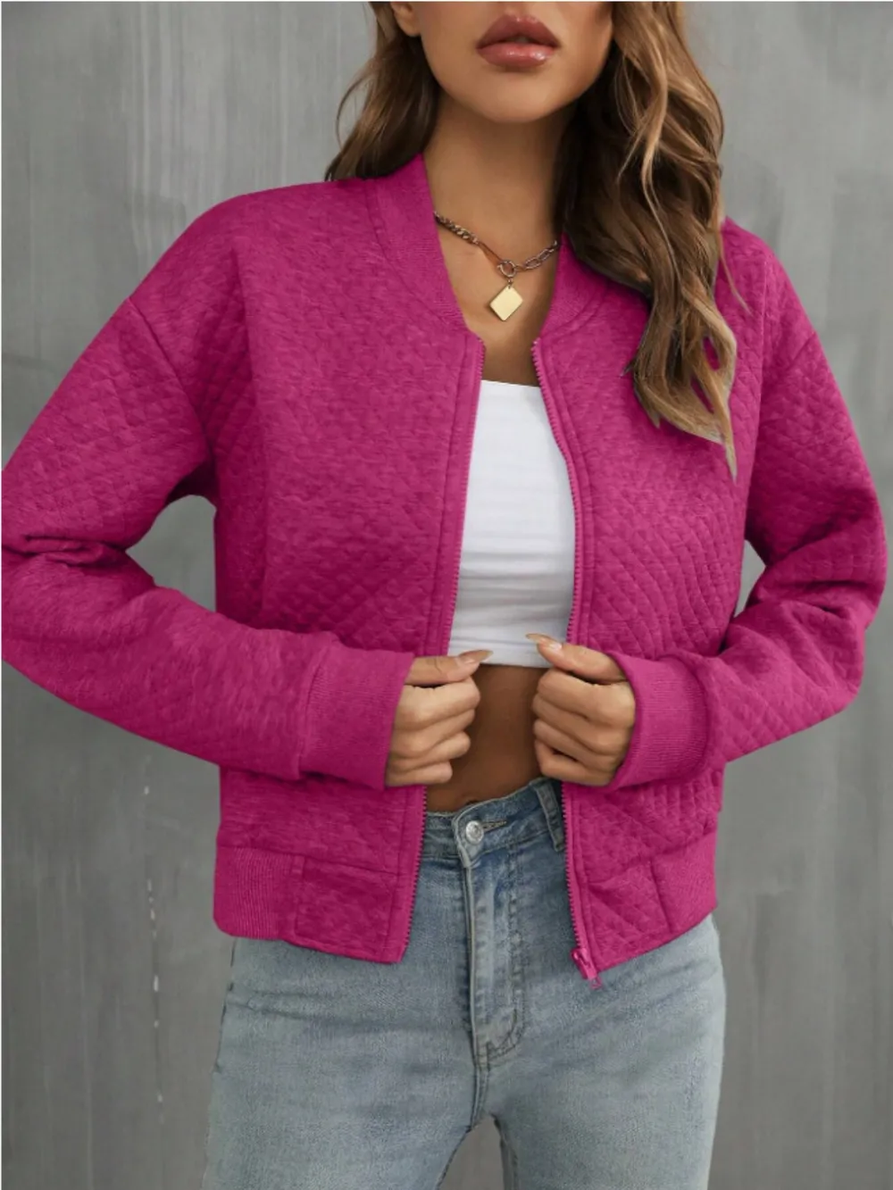 Zip Up Long Sleeve Jacket, image 8