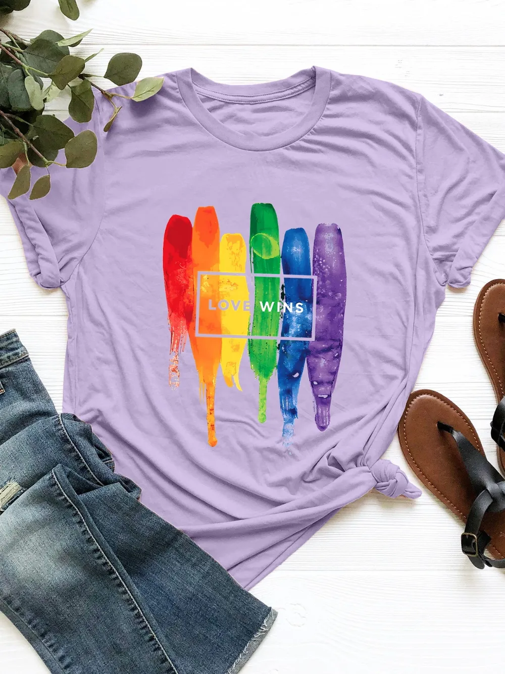 Graphic Round Neck Short Sleeve T-Shirt, image 7