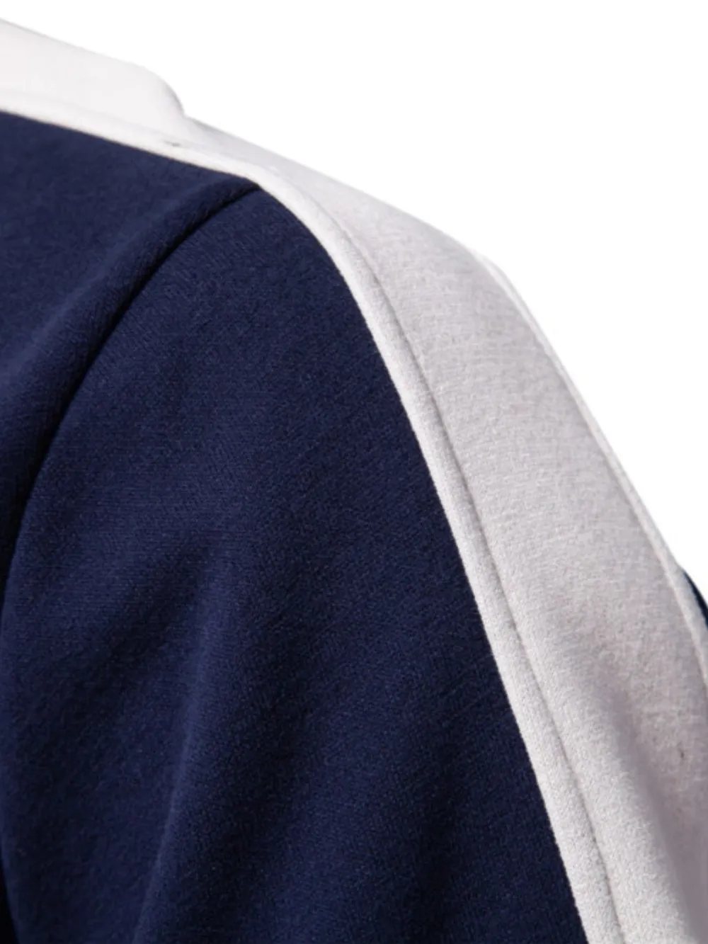 Men's Contrast Striped Long Sleeve Sweatshirt, image 5