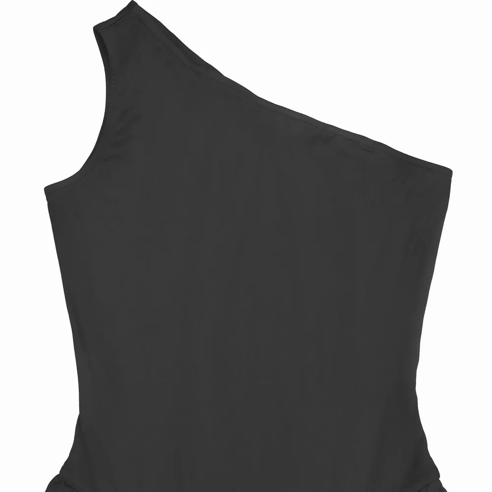 Ruched One-Shoulder Maxi Dress, image 4