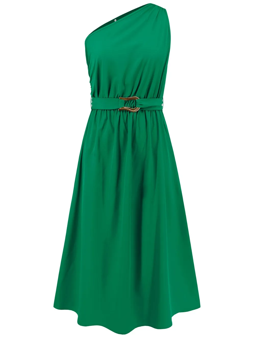 Single Shoulder Midi Dress, image 4