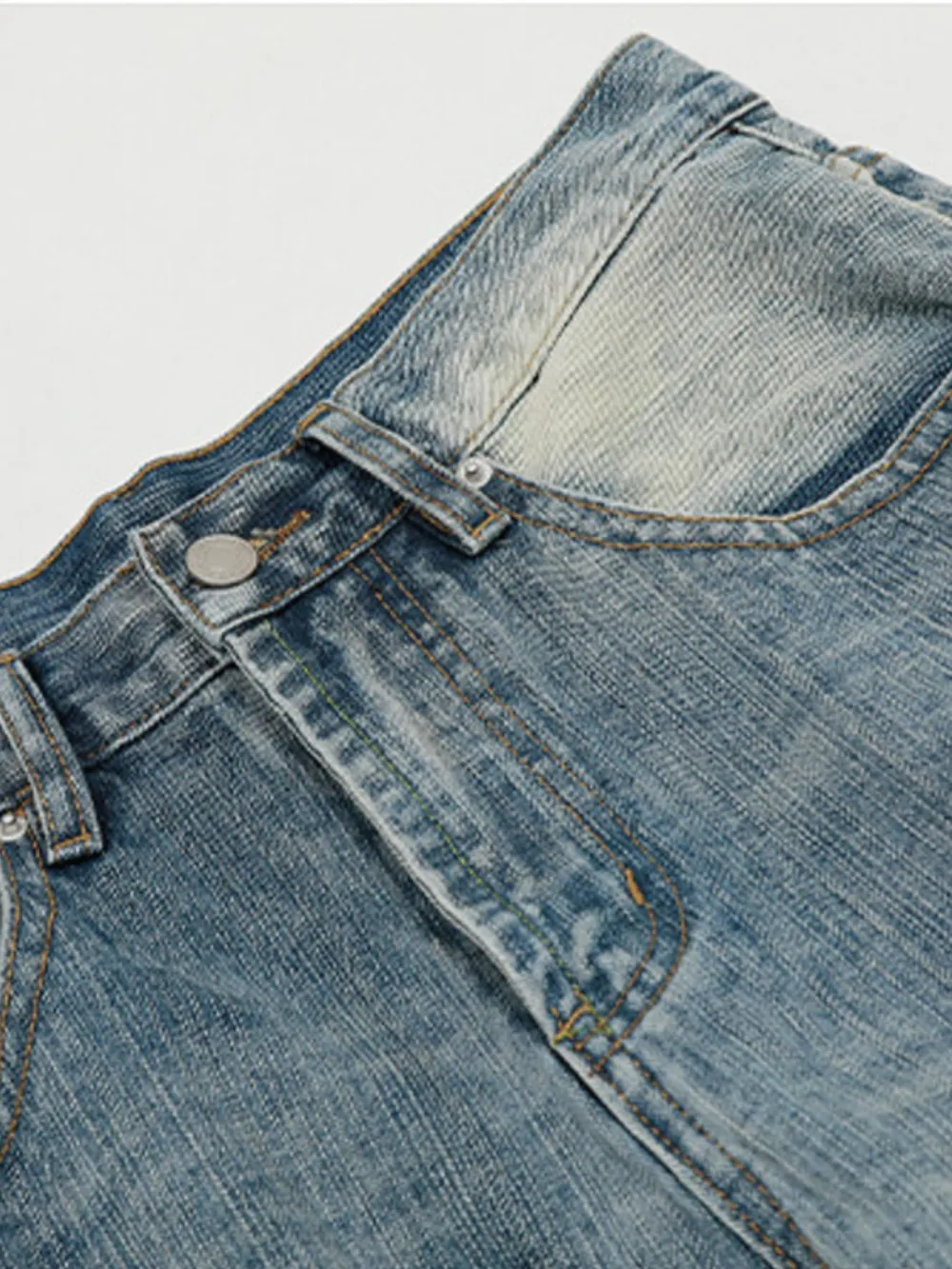 Men's Wide Leg Relaxed Fit Jeans, image 6