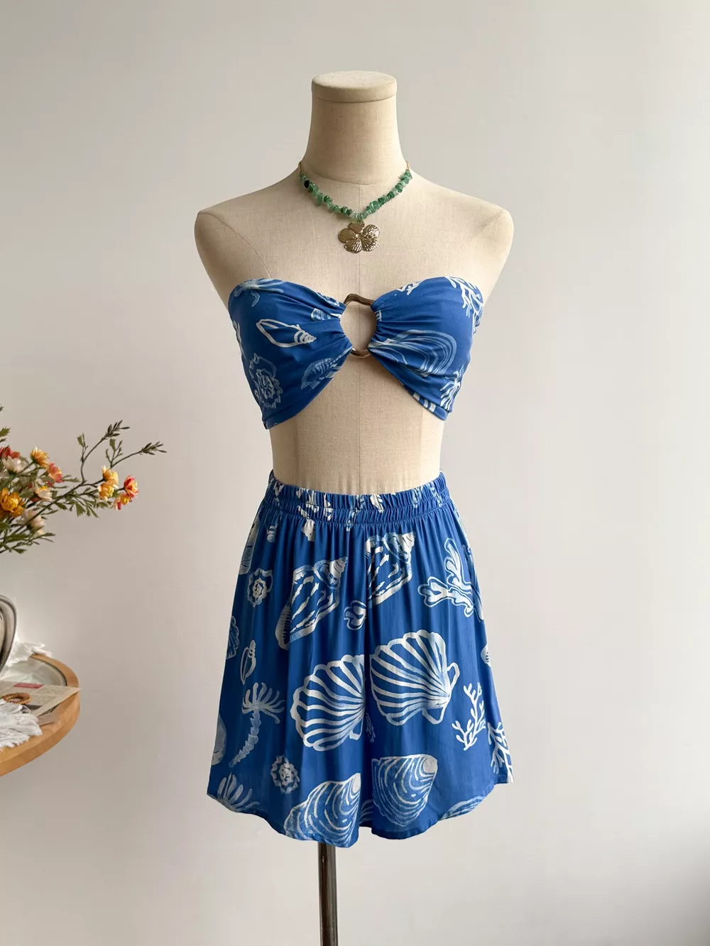 Seashell Print 3-Piece Summer Set, image 2