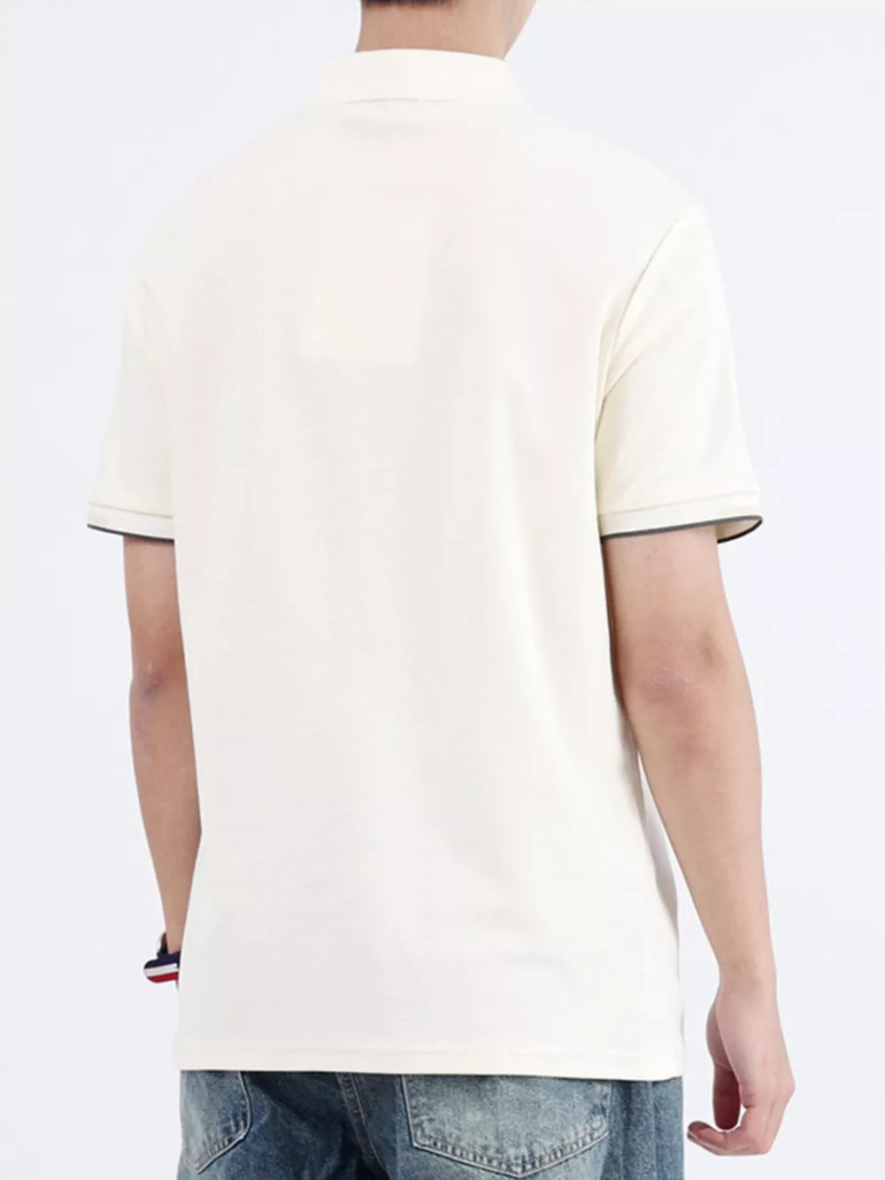 Men's Plus Size Button Detail Short Sleeve Polo, image 6