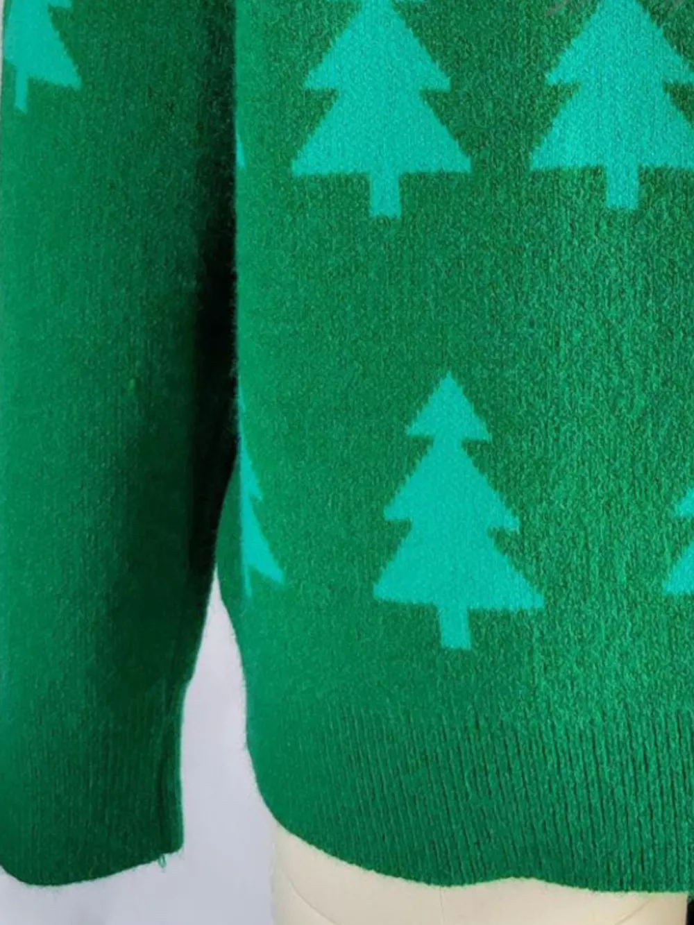 Christmas Tree Pattern Long Sleeve Sweater, image 8