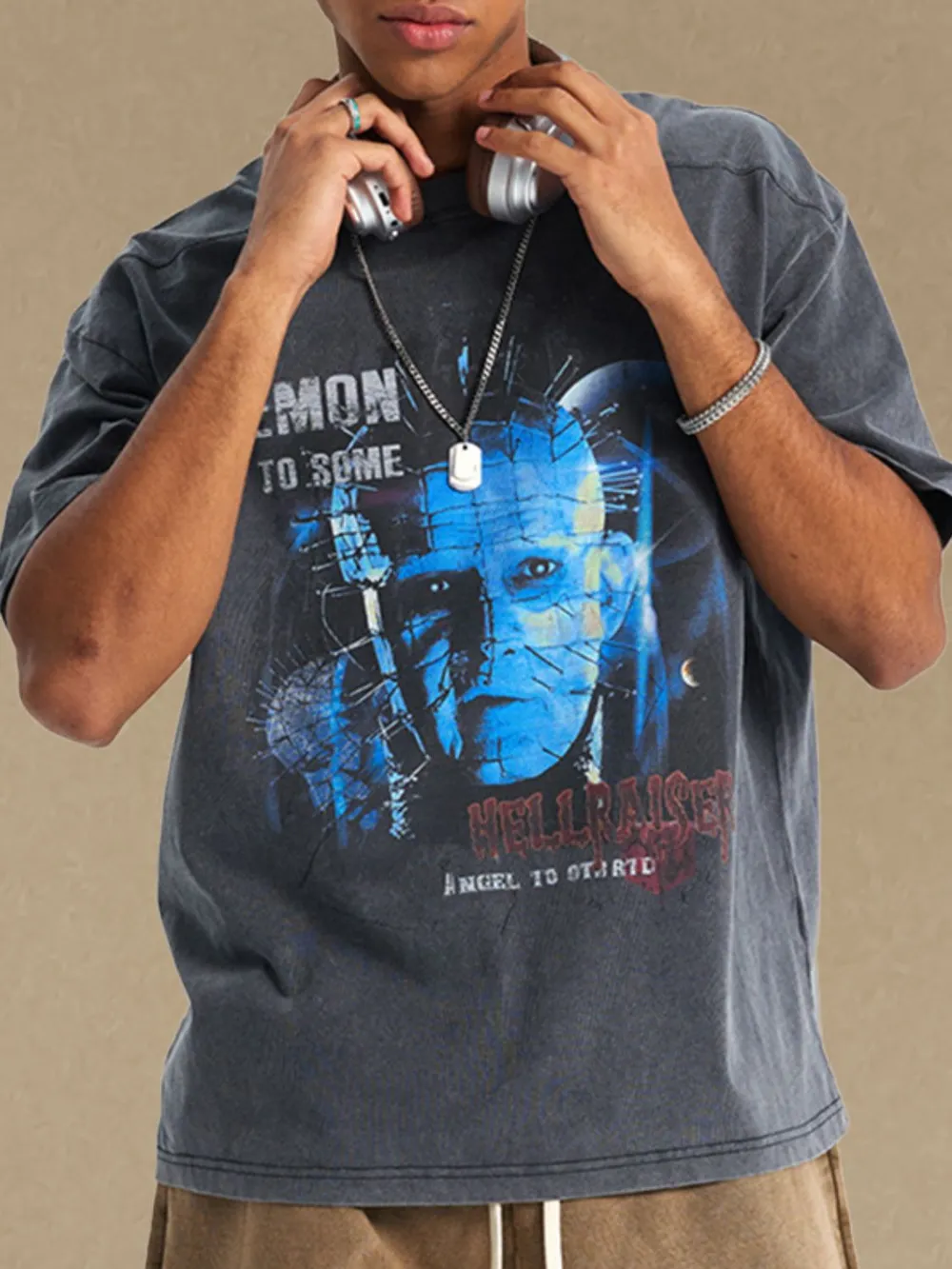 Men's Graphic Round Neck Half Sleeve T-Shirt, image 3