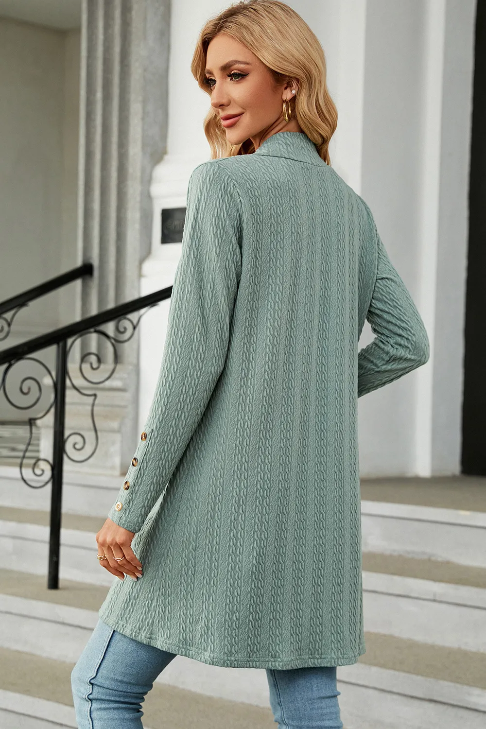 Open Front Long Sleeve Cardigan, image 30