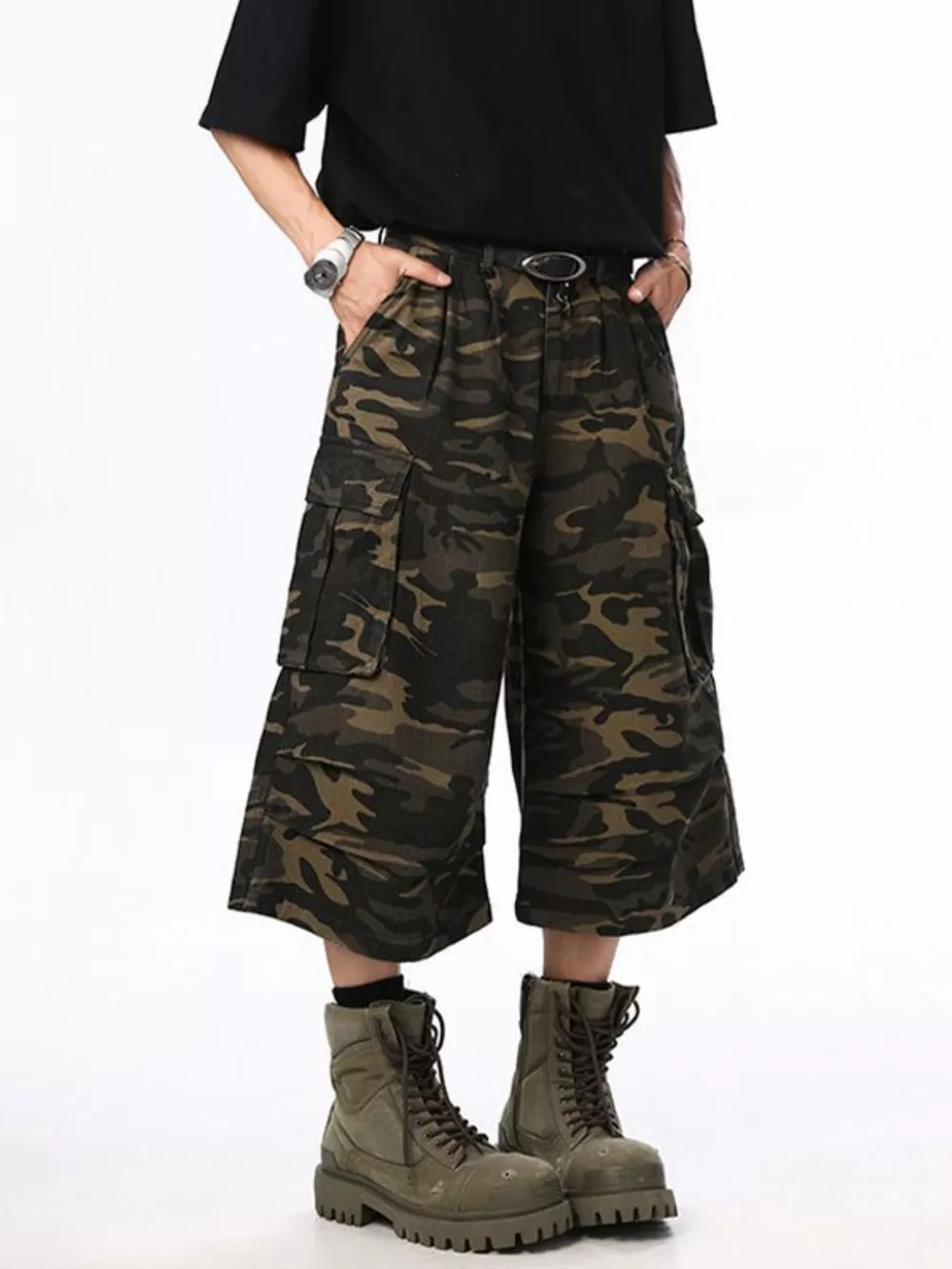 Men's Camo Cargo Shorts, image 3