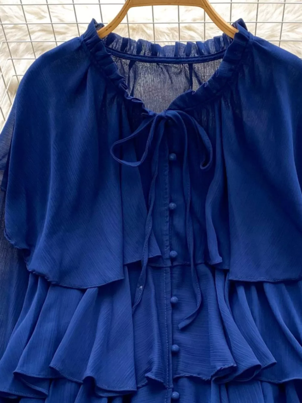 Ruffle Tiered Chiffon Blouse, image 28
