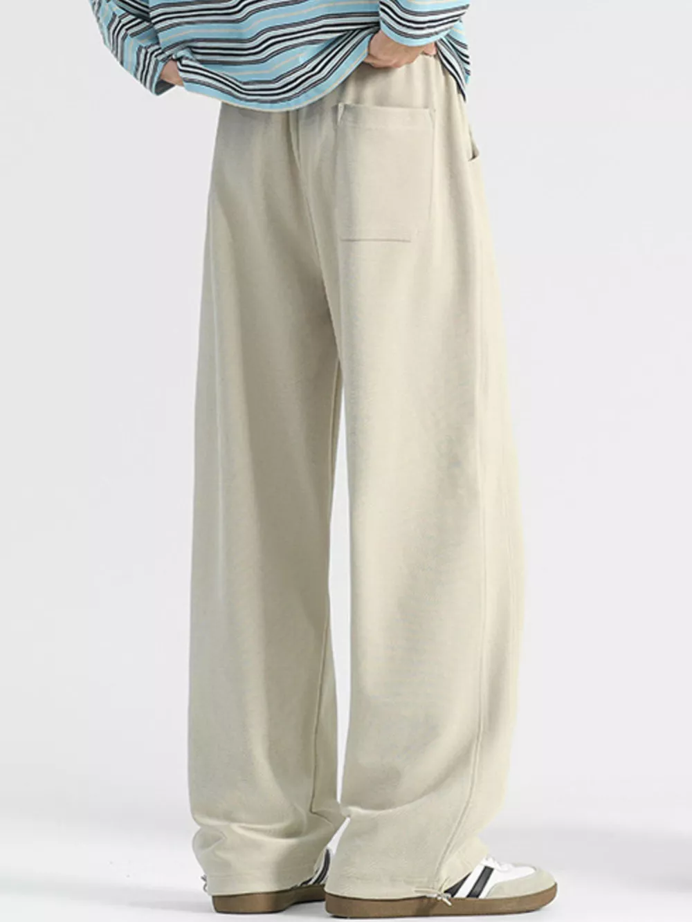 Men's Plus Size Casual Loose-Fit Drawstring Pants, image 3