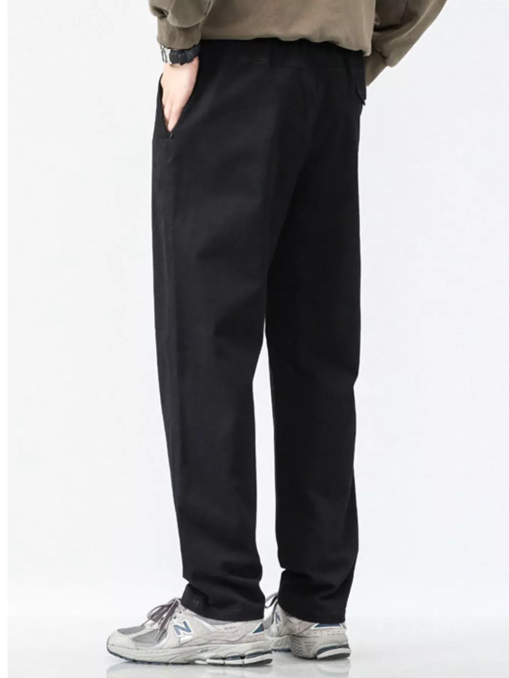 Men's Plus Size Casual Loose Fit Wide Leg Pants, image 5