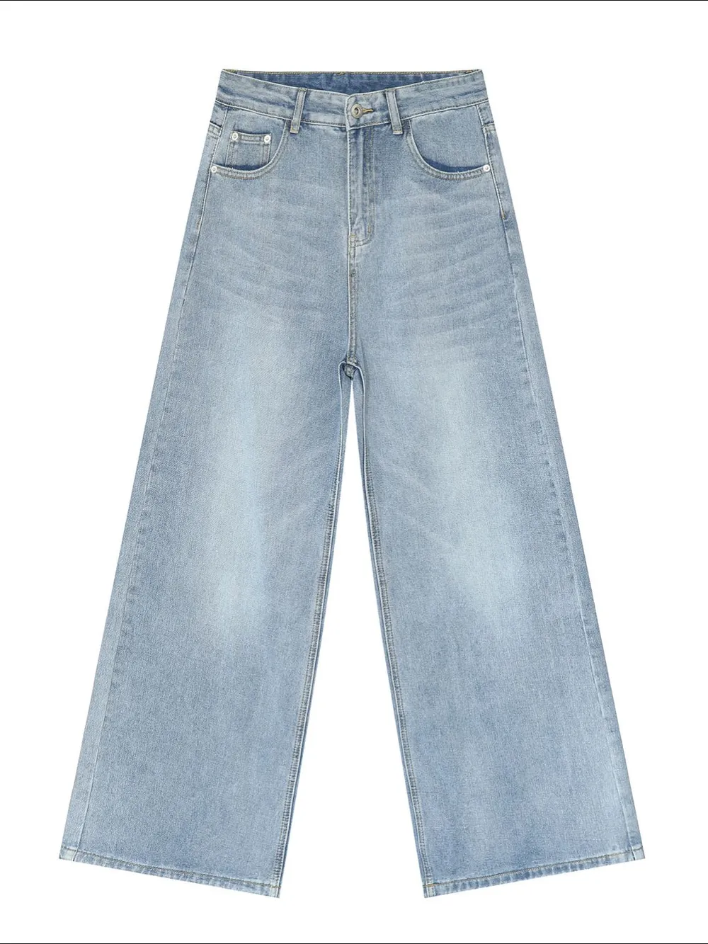Wide Leg Jeans with Pockets, image 2