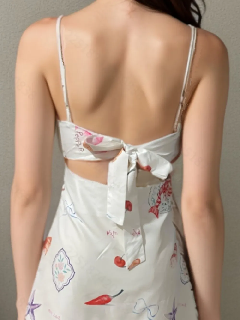 Tie-Front Mini Cami Dress, image 2