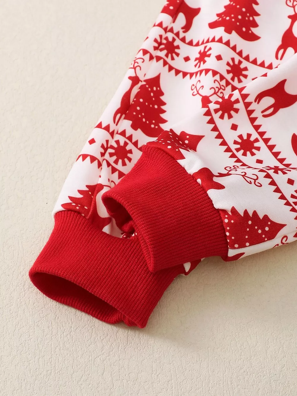 Children's Christmas Reindeer & Tree Print Top and Pants Set, image 5