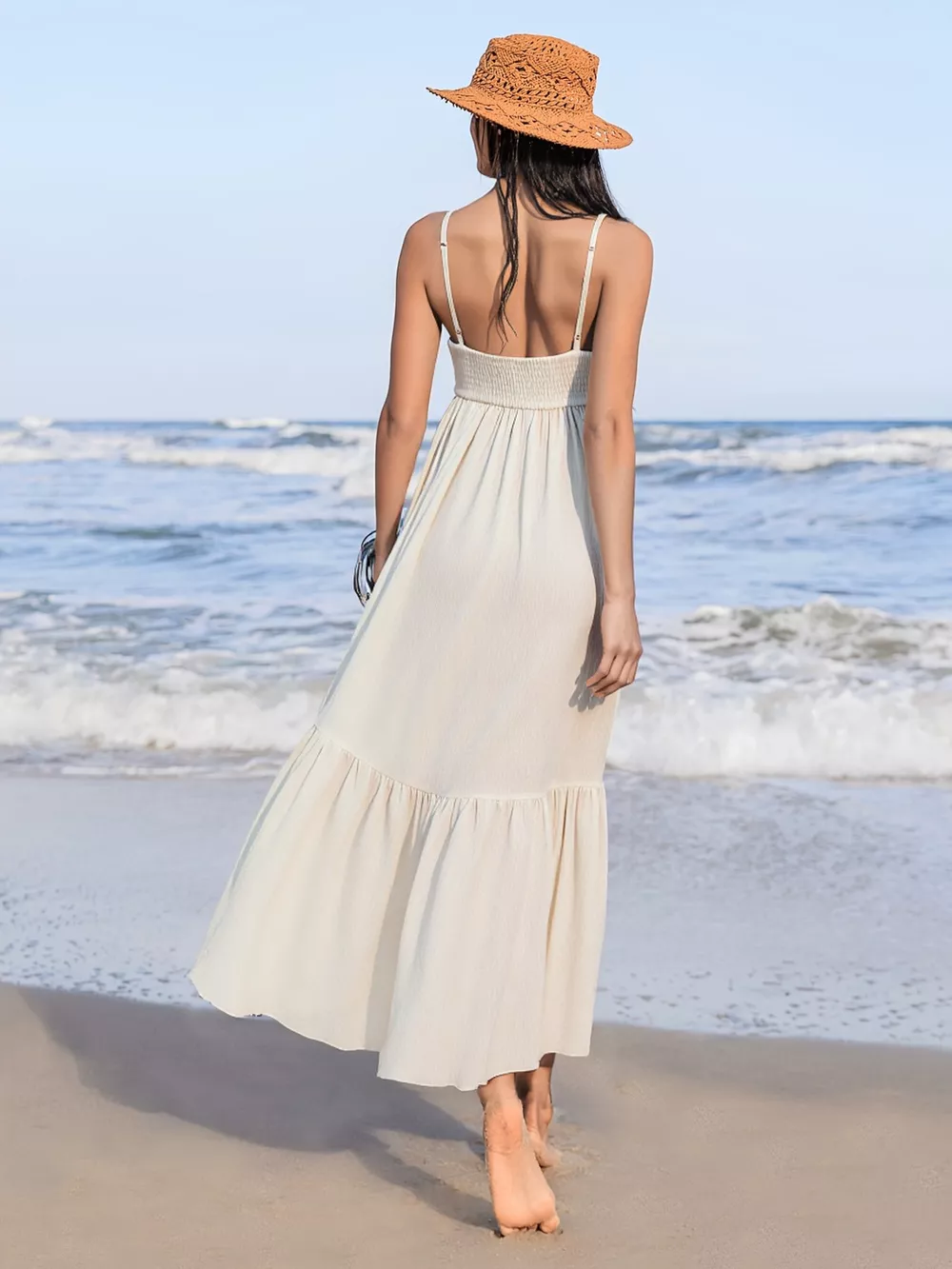 Sweetheart Neck Spaghetti Strap Dress, image 2