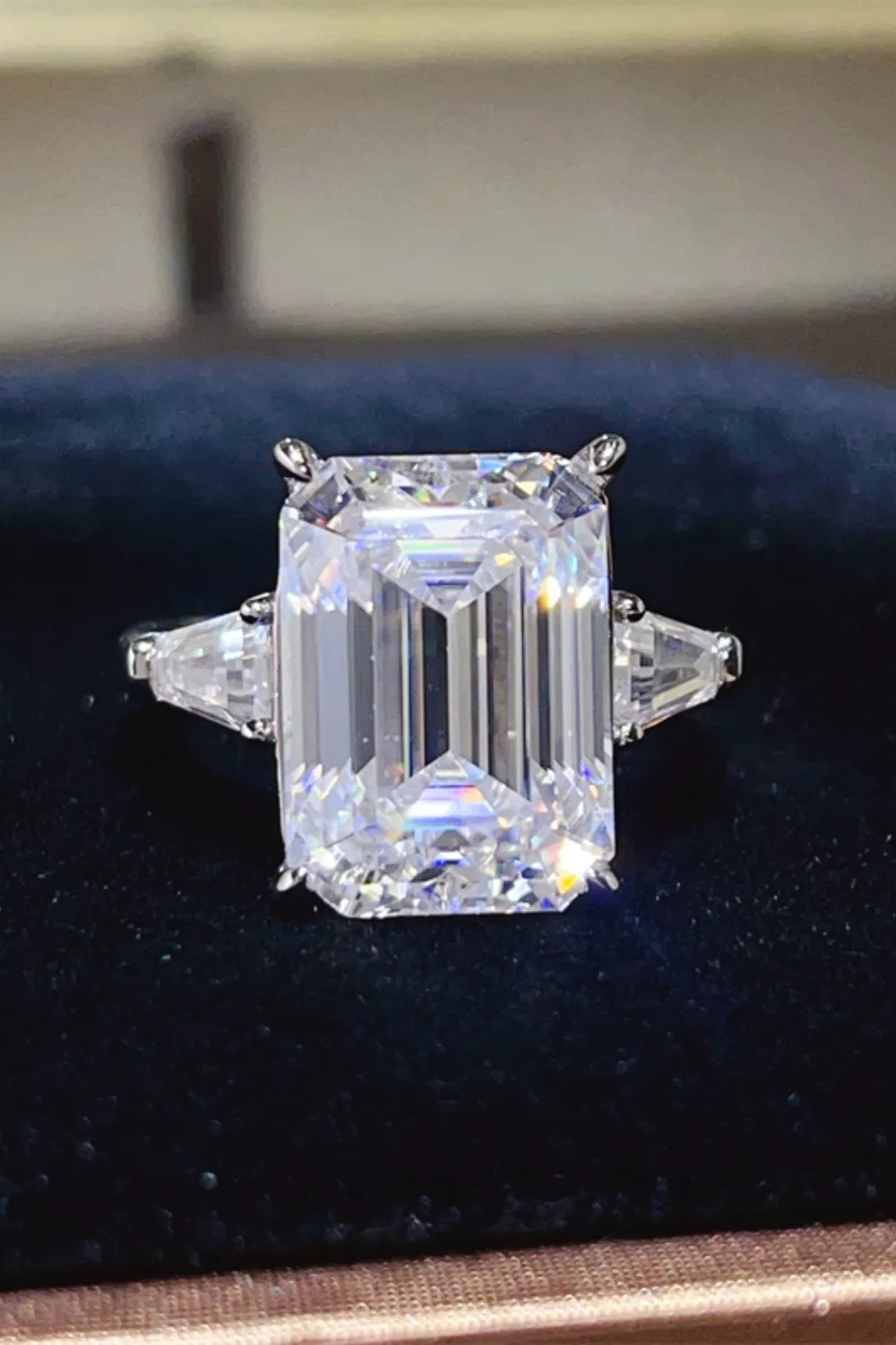 10 Carat Moissanite 925 Sterling Silver Ring, image 2