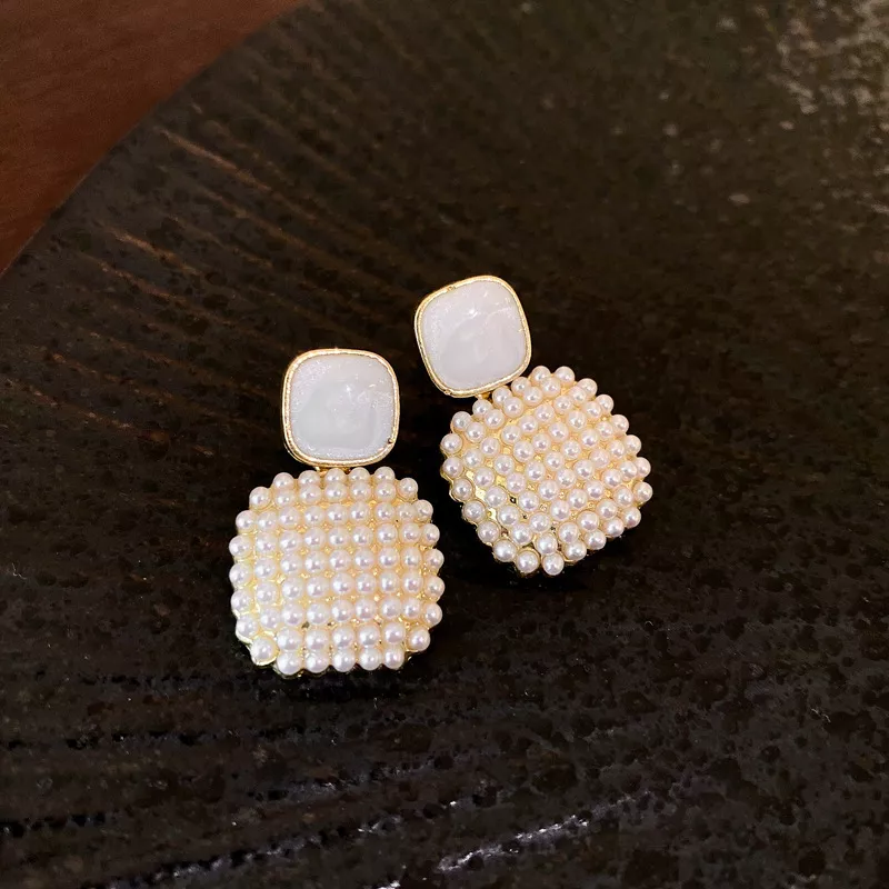 18K Gold-Plated Alloy Geometric Earrings, image 2