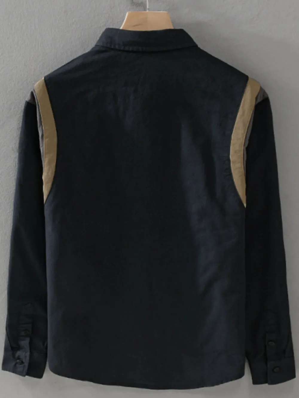 Men's Plus Size Button-Up Long Sleeve Shirt, image 2