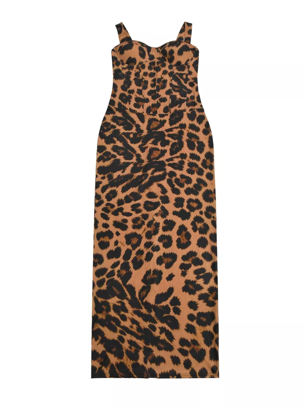 Leopard Sweetheart Neck Maxi Dress, image 8
