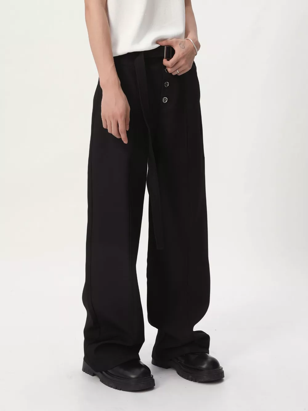 Men's High-Waisted Wide-Leg Pants, image 15