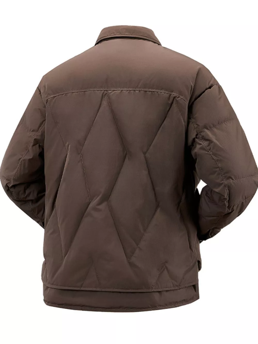 Men's Plus Size Snap Down Puffer Jacket, image 3