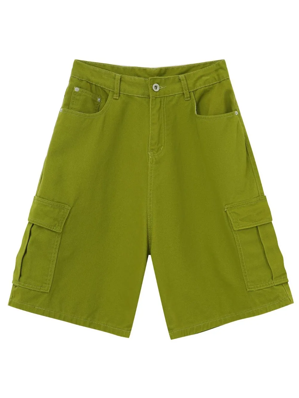 Men's Mid Rise Denim Shorts with Cargo Pockets, image 9