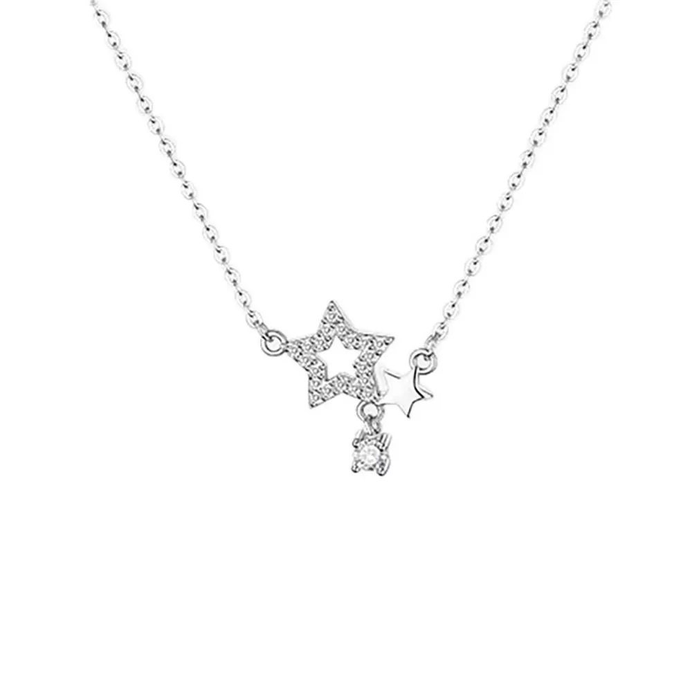 925 Sterling Silver Star Necklace, image 5