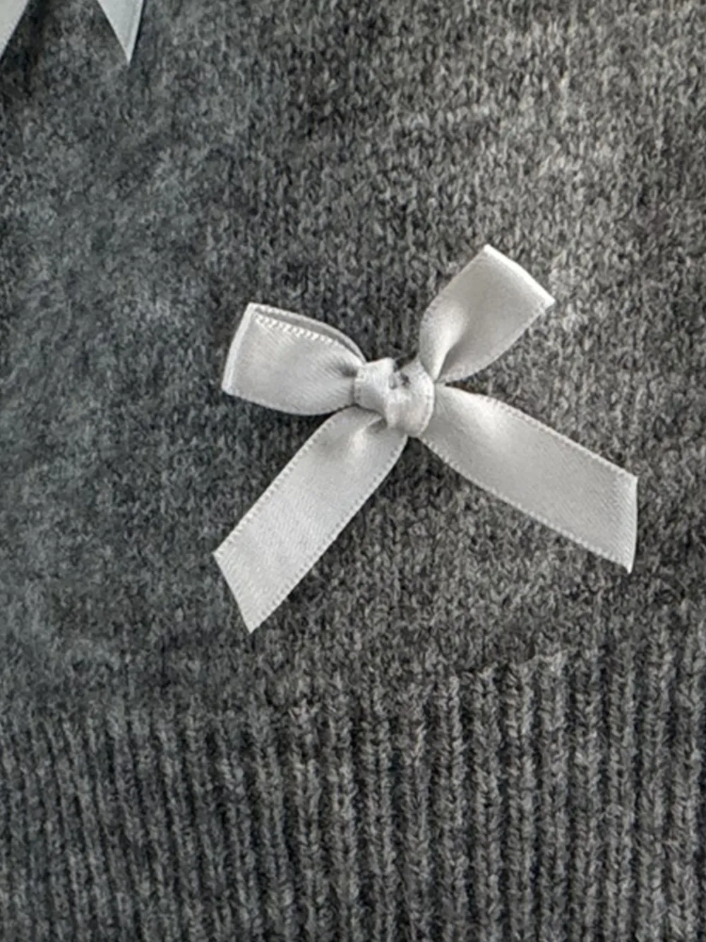 Bow Button Up Long Sleeve Cardigan, image 12