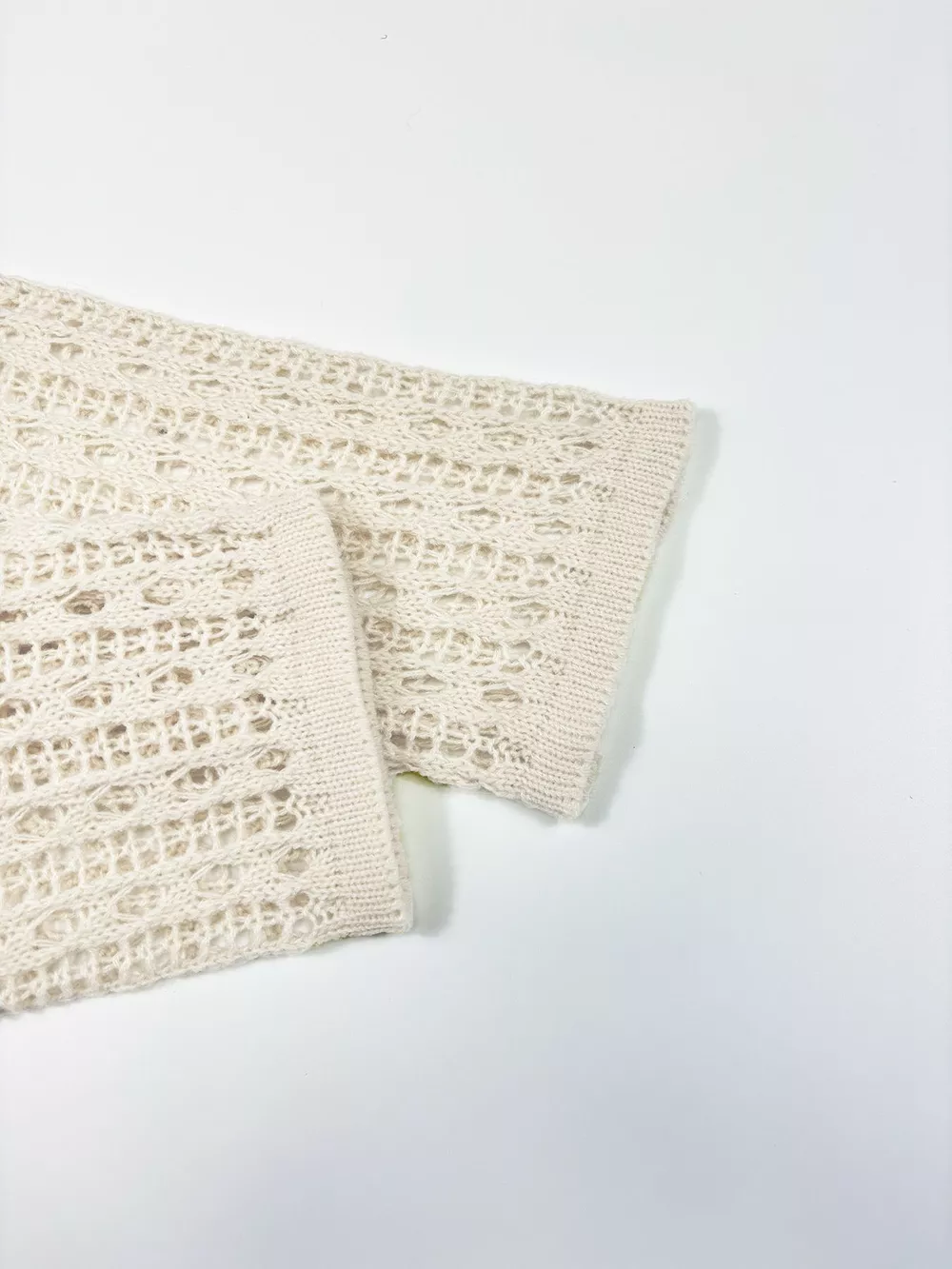 Dropped Shoulder Crochet Knit Cover Up, image 5